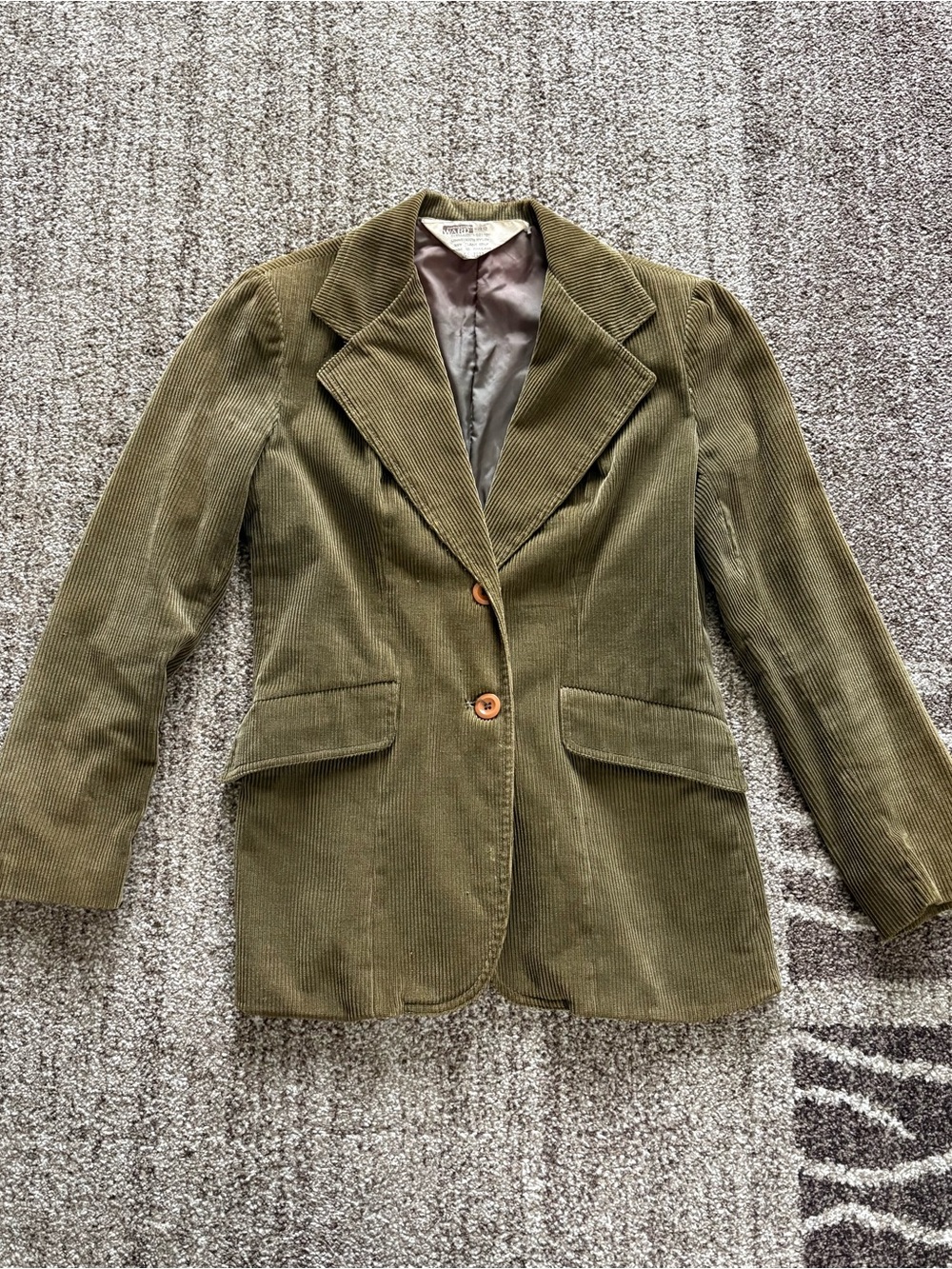 Vintage Montgomery Ward Corduroy Button-up Jacket/Blazer Size 12 *small stain*